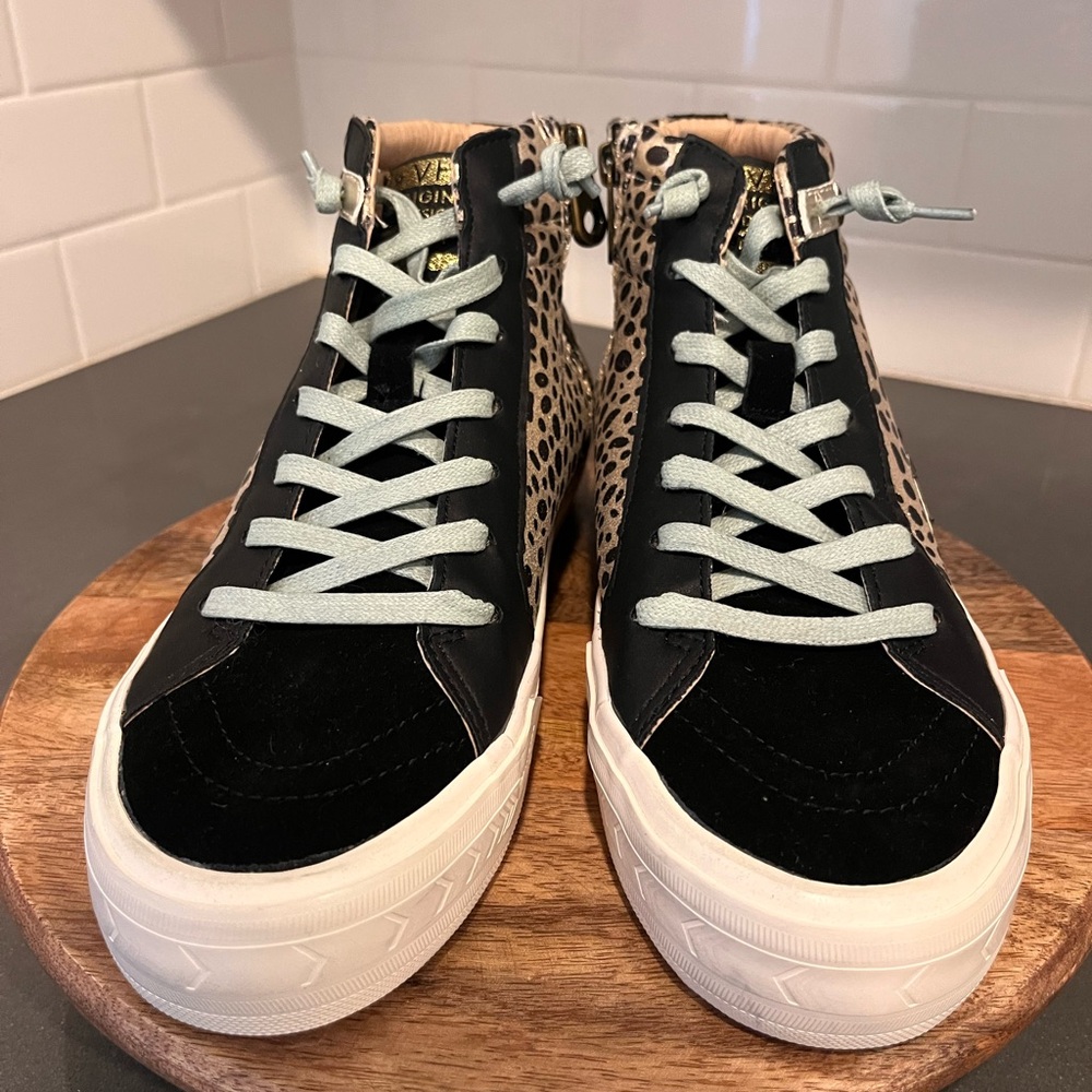 NWT/NWB Vintage Havana Revenge Leopard Print High-Top Sneakers
